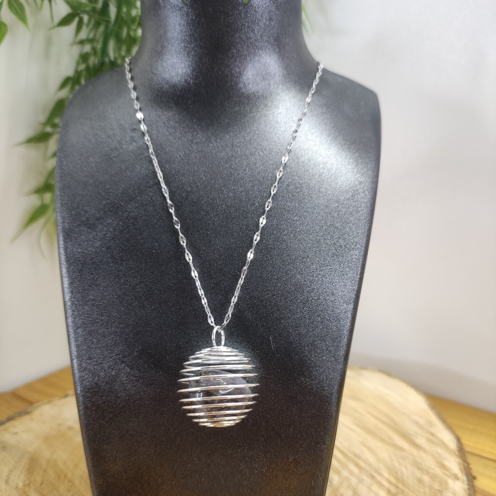 Cage spirale 30 mm argentée