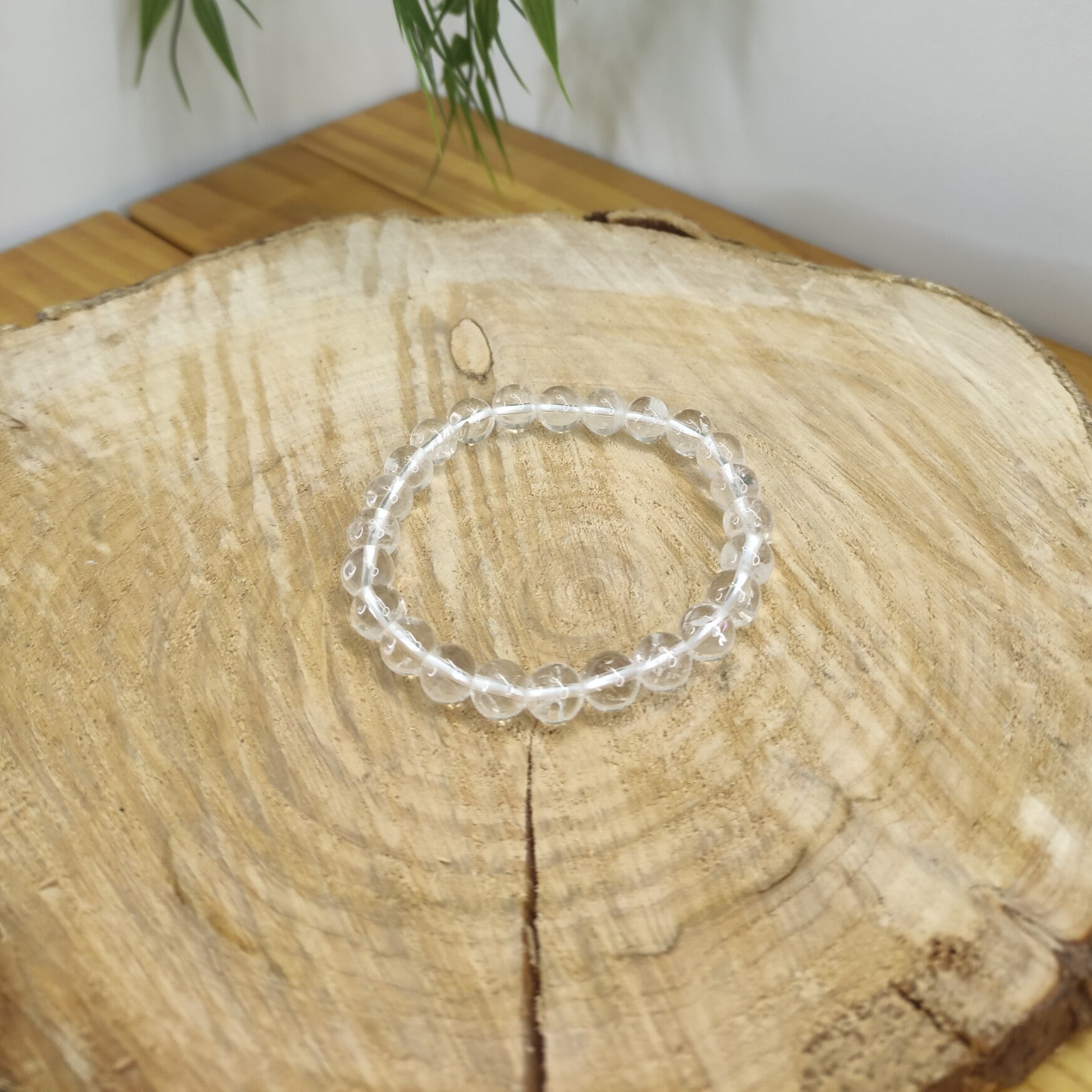 Bracelet Cristal de Roche  8mm