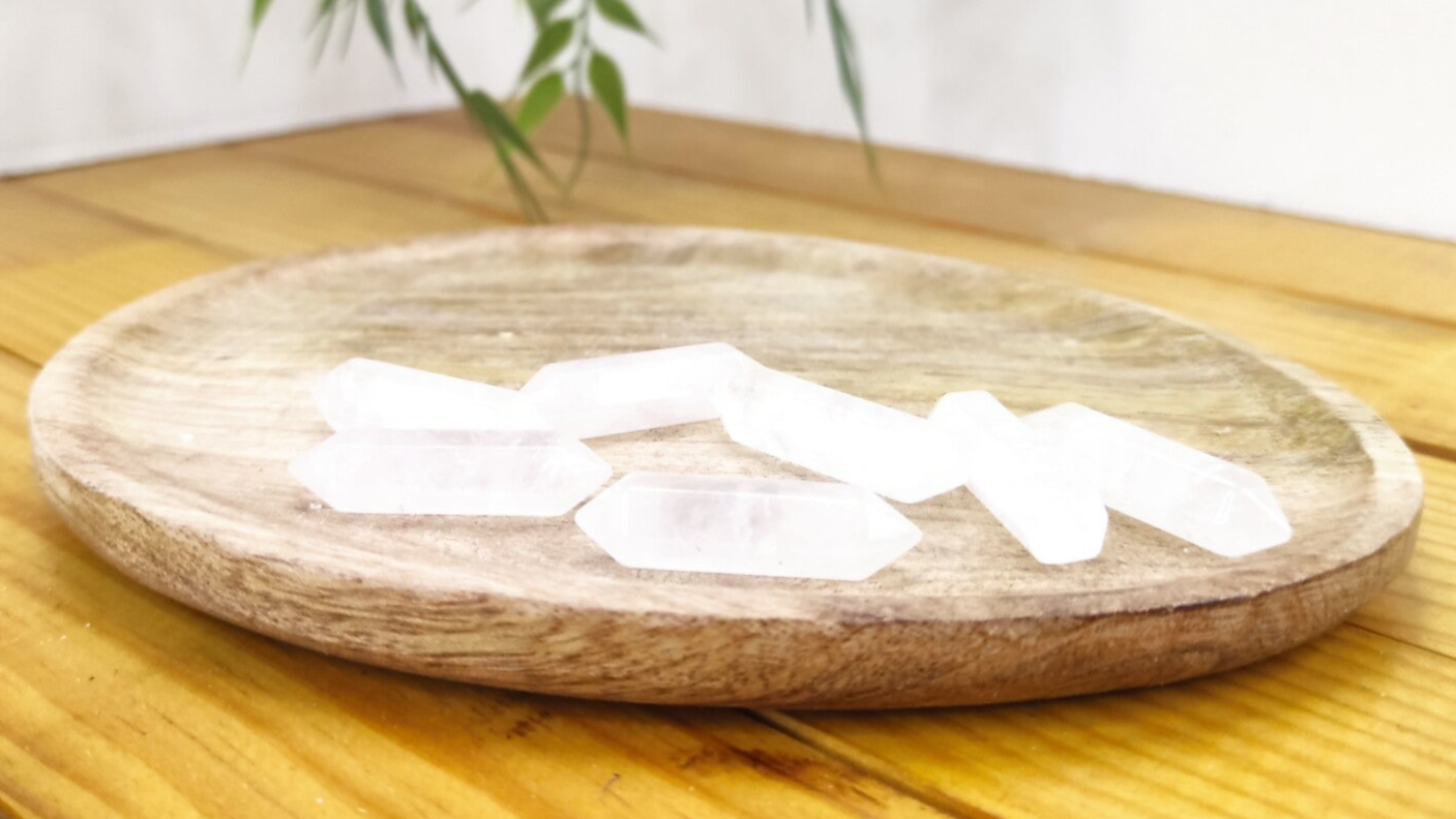 Pointe bi terminée cristal de roche