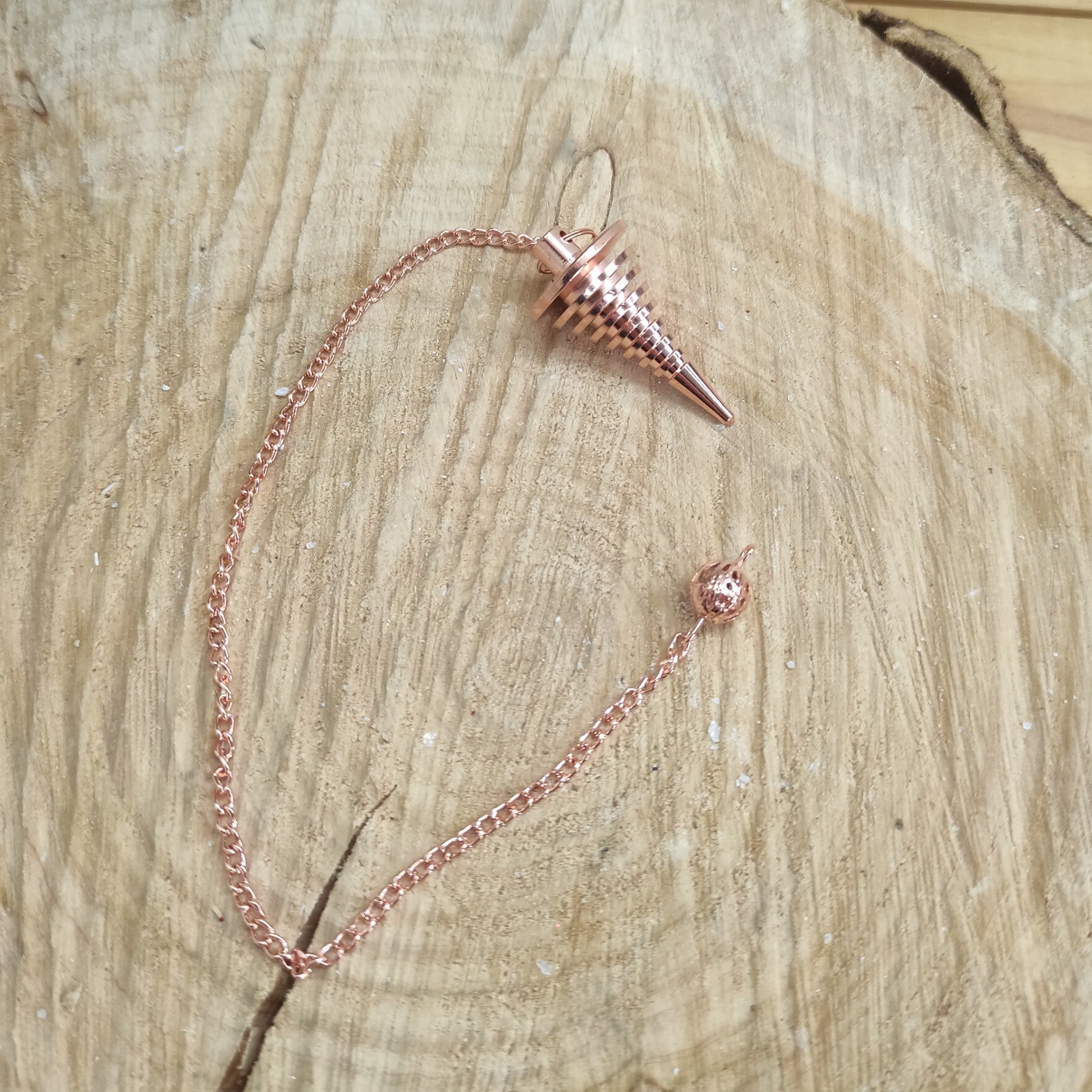 Pendule conique Isis cuivre