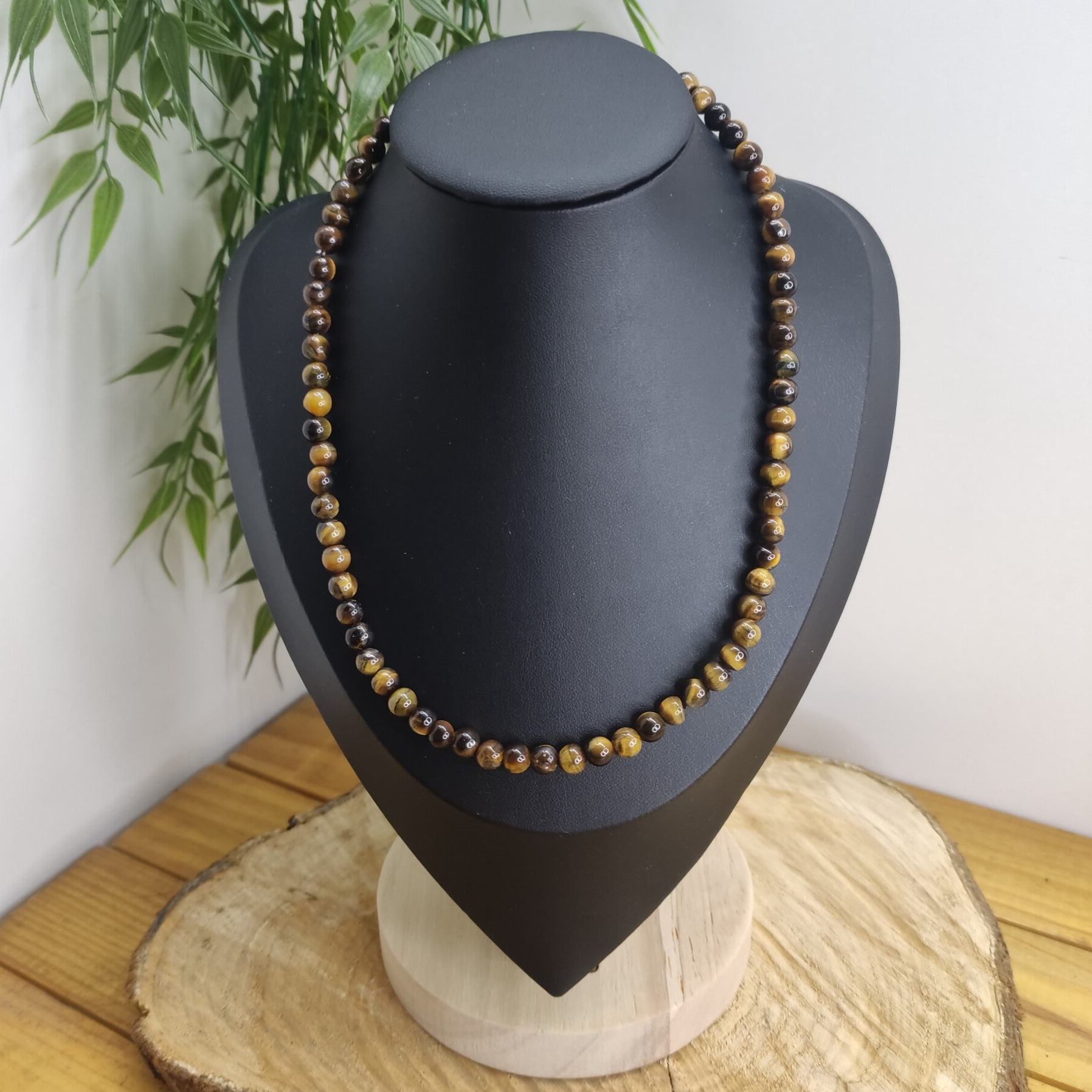 Collier perles Œil de Tigre