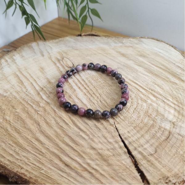 Bracelet rhodonite 6mm