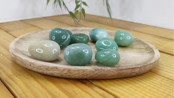 Pierre roulée aventurine verte