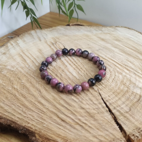 Bracelet rhodonite 8mm