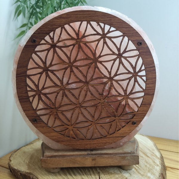 Lampe de sel Fleur de vie