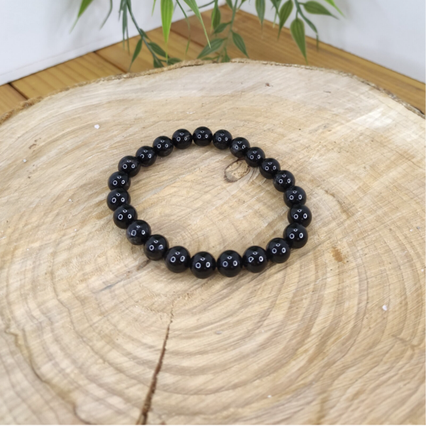 Bracelet tourmaline noire 8mm