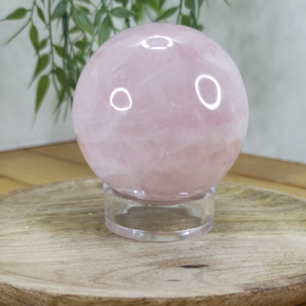 Sphère quartz rose