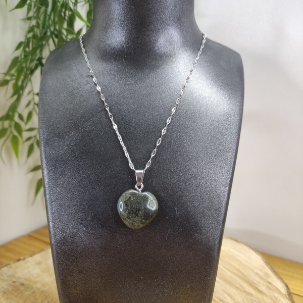 Pendentif Cœur Pyrite