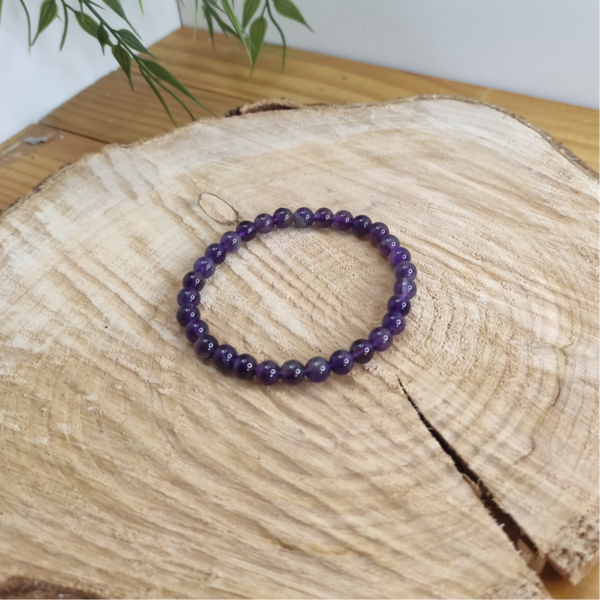 Bracelet améthyste 6mm