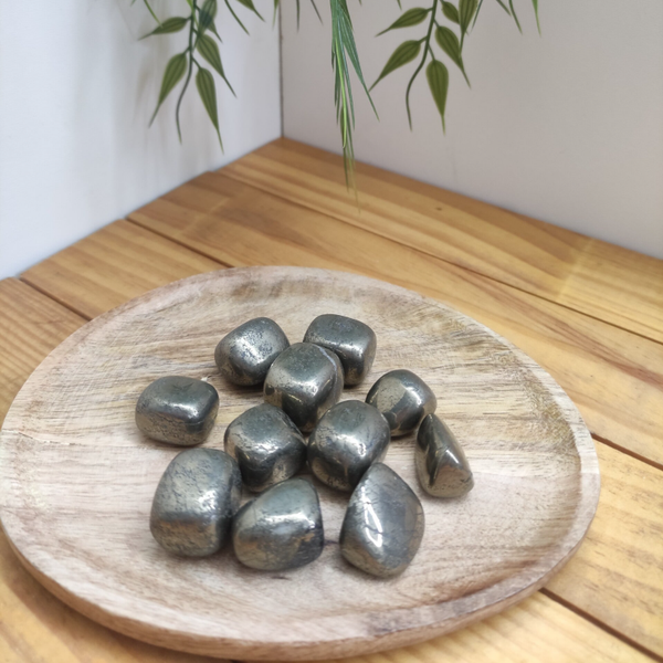 Pierre roulée Pyrite cubique