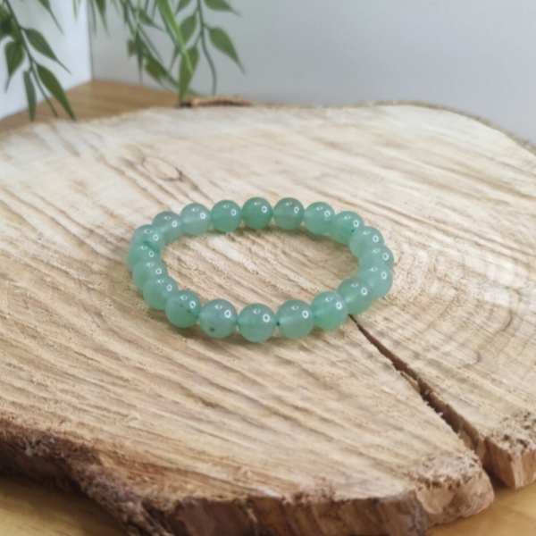 Bracelet aventurine verte 8mm