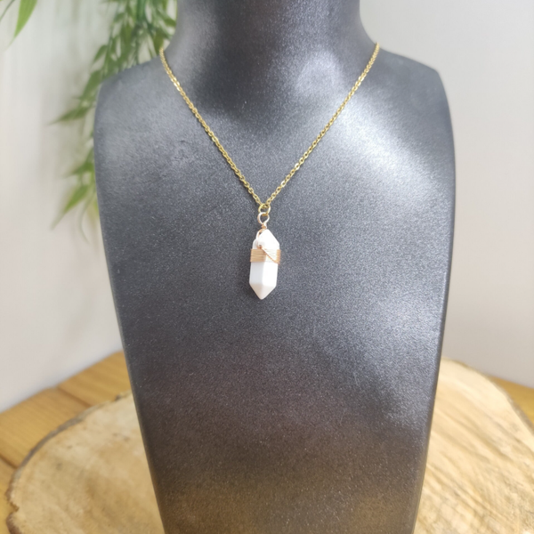 Collier BOHO en Howlite