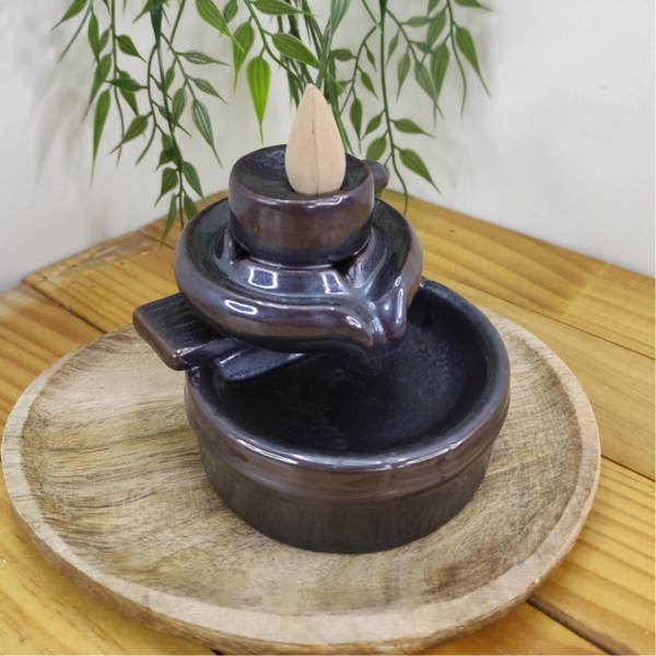 Porte encens backflow céramique