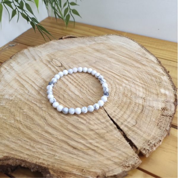 Bracelet Howlite 6mm