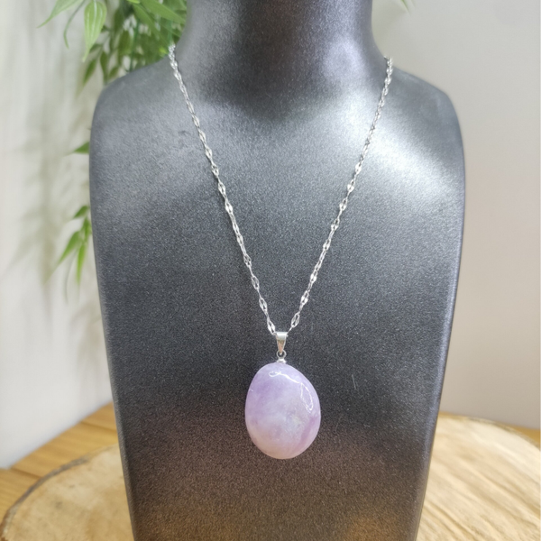 Pendentif lépidolite
