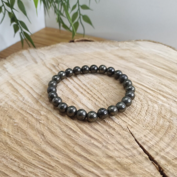 Bracelet pyrite 8mm