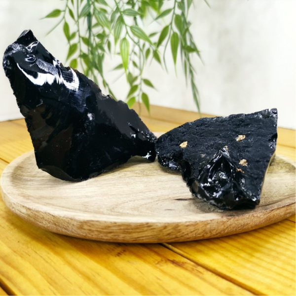 Pierre brute obsidienne