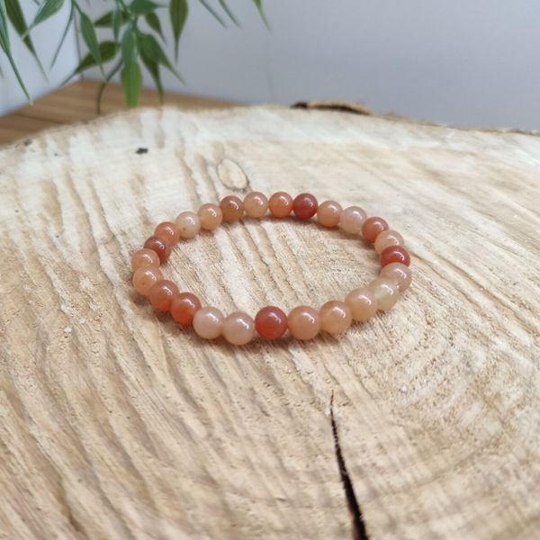 Bracelet  enfant Aventurine Orange 6mm
