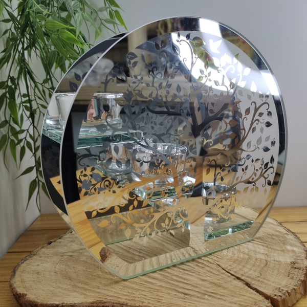 Bougeoir verre Arbre de Vie