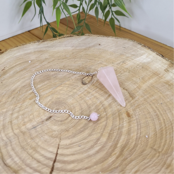 Pendule hexagonal quartz rose