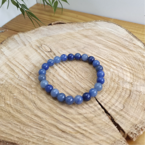 Bracelet aventurine bleue 8mm