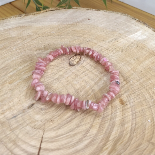 Bracelet baroque rhodochrosite