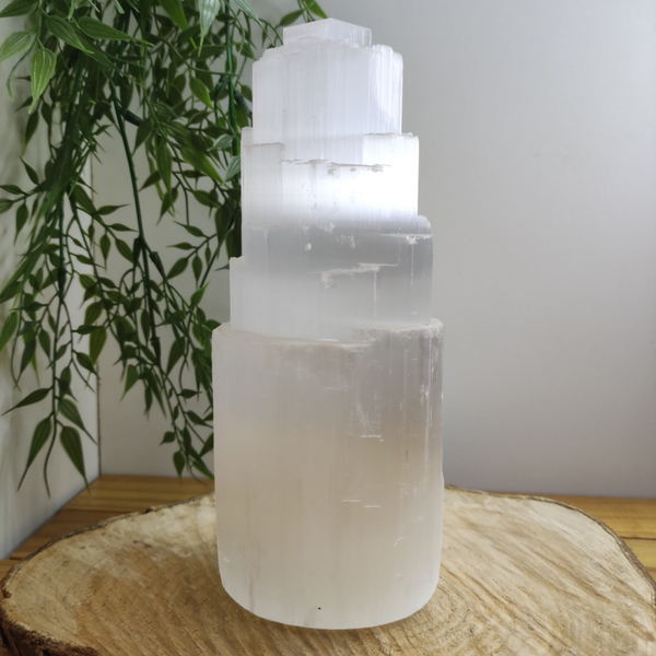 Lampe montagne en Sélénite 20cm