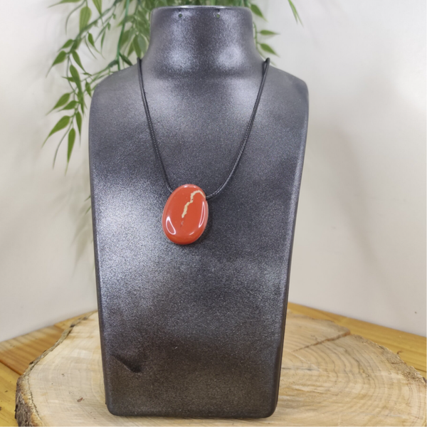 Pendentif jaspe rouge
