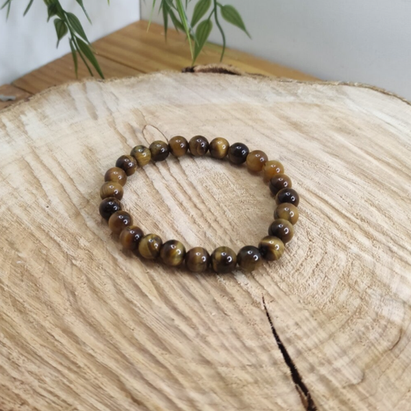 Bracelet œil de tigre 8mm