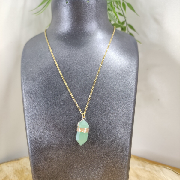 Collier BOHO Aventurine Verte