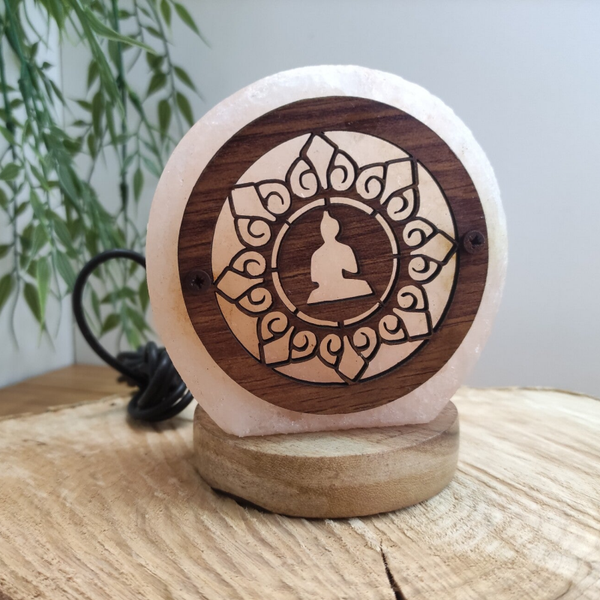 Mini Lampe de sel USB Bouddha