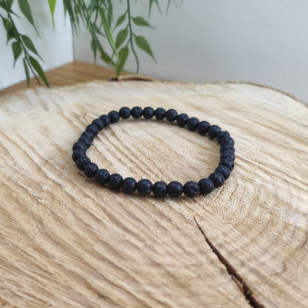 Bracelet pierre de lave 6mm