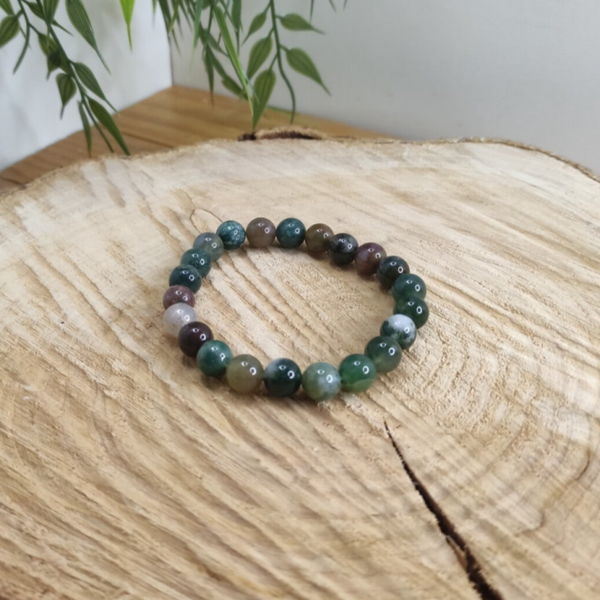 Bracelet agate indienne 8mm
