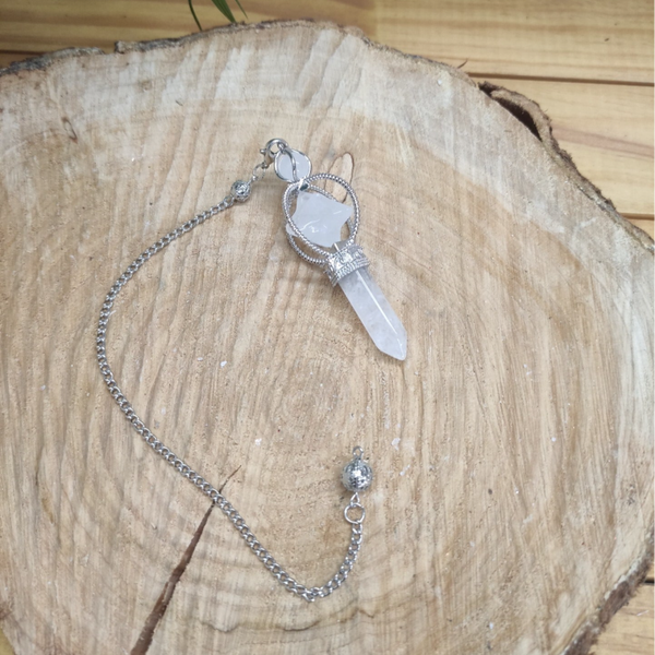 Pendule Merkaba Cristal de Roche