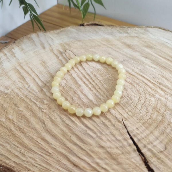 Bracelet calcite jaune 6mm