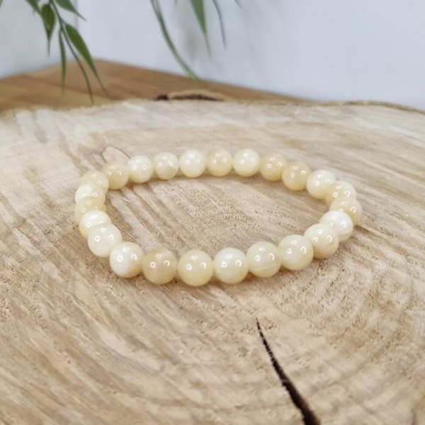 Bracelet calcite orange 8mm