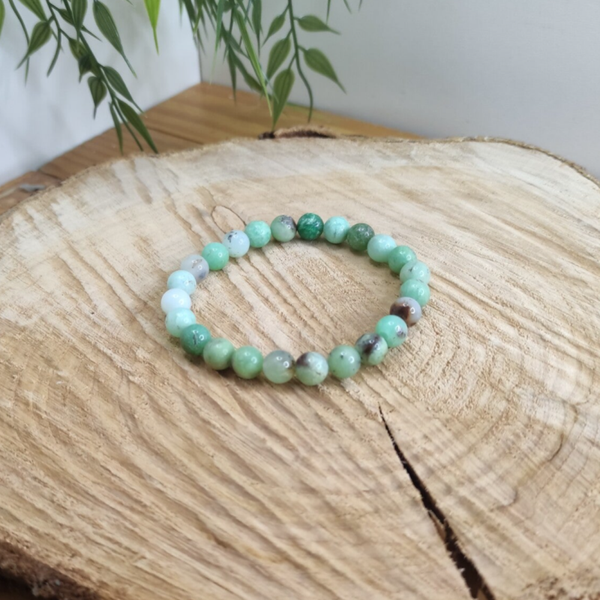 Bracelet chrysoprase 8mm