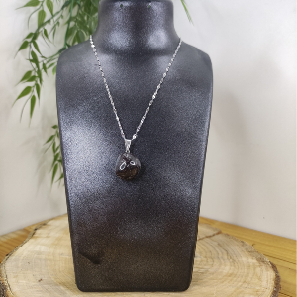 pendentif grenat rouge