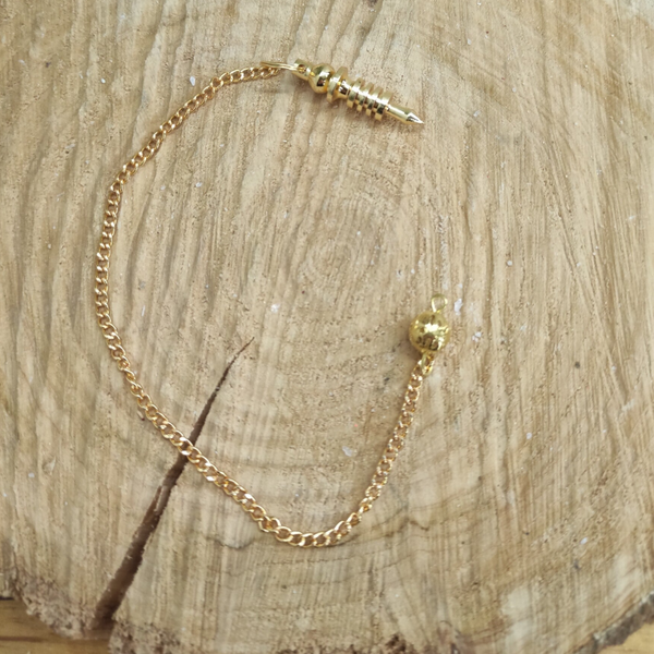 Pendule métal doré 4cm