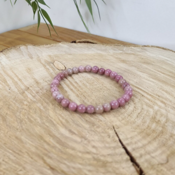 Bracelet rhodonite 6mm