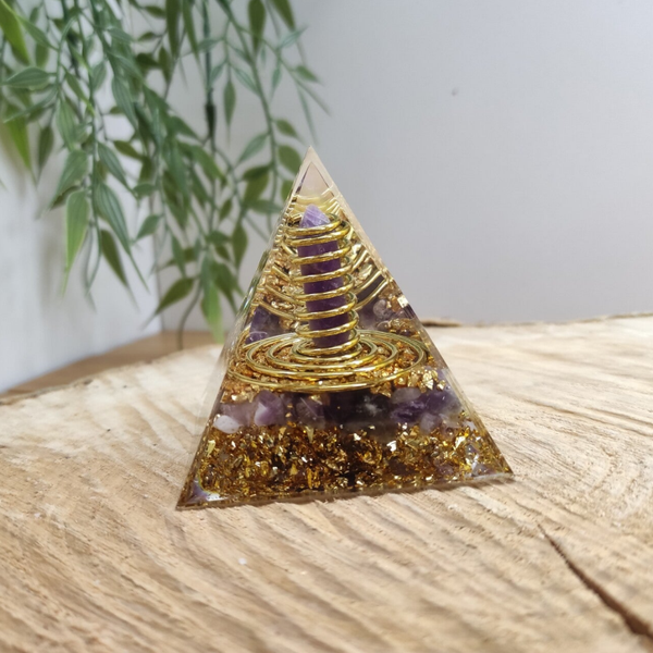 Orgonite pointe Améthyste
