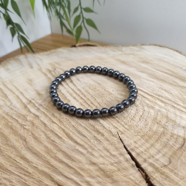 Bracelet hématite 6mm