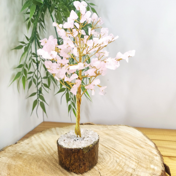 Arbre en Quartz Rose 18 cm