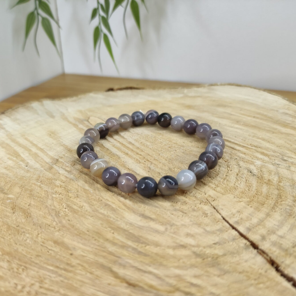 Bracelet agate de Botswana 8mm