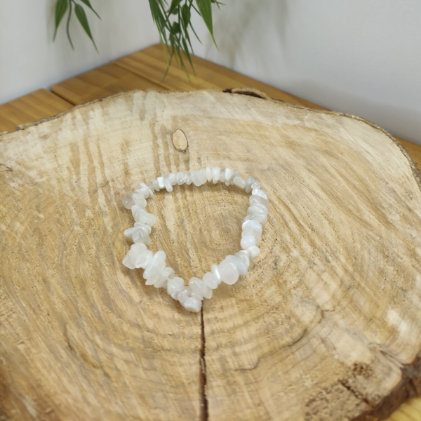 Bracelet pierre de lune baroque