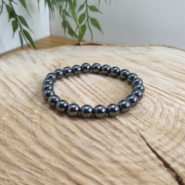 Bracelet hématite 8mm