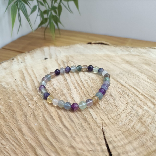 Bracelet Fluorine Multicolore 6mm