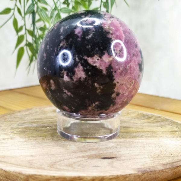sphère rhodonite 70 à 80mm