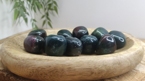 Pierre roulée Jaspe Héliotrope / sanguin