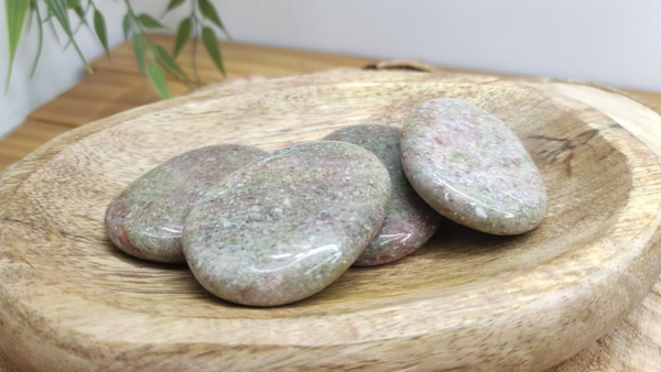 Pierre plate Jaspe Unakite